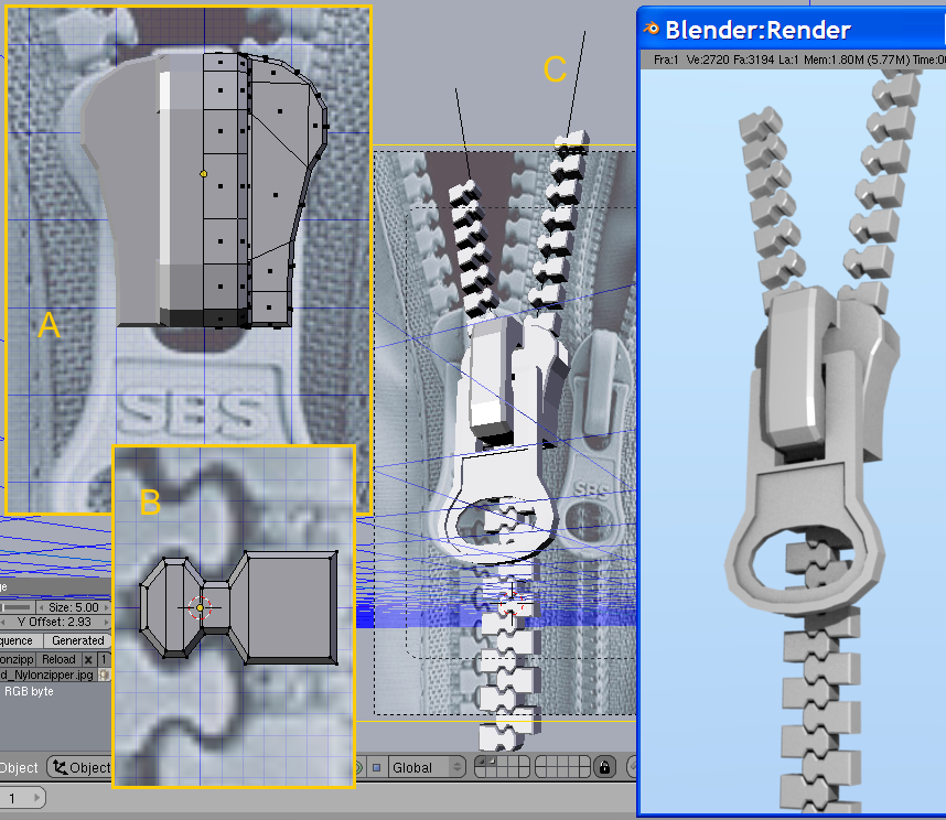 creating a zipper? Modeling Blender Artists Community